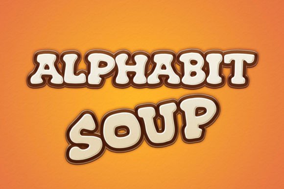 Alphabit Soup Typeface: Playful Display Fonts for Editorial Design