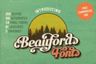 Beauford Font Review: A Vintage Display Typeface for Bold Branding
