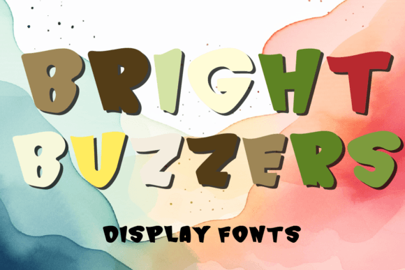 Bright Buzzers Display Font for Bold Craft Projects