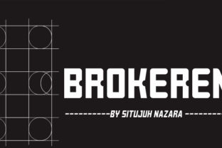 Brokeren Font: A Display Typeface for Editorial Designers