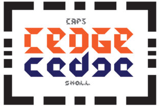 Cedge Font: A Display Typeface for Digital Branding