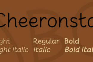 Cheeronsta Font for Display Projects and Creative Designs