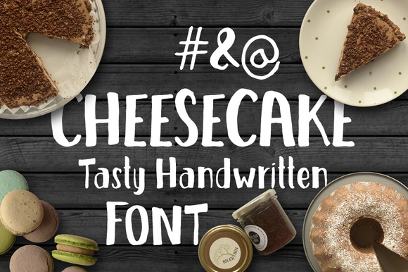Cheesecake Font: A Handwritten Display Typeface for Memorable Branding