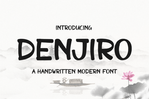 Denjiro: A Carefree Sans Display Font for Handmade Branding