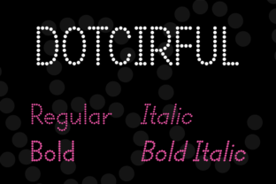 Dotcirful Font for Polished Branding and Creative Displays