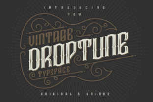 Droptune Font for Bold Branding and Vintage-Inspired Campaigns
