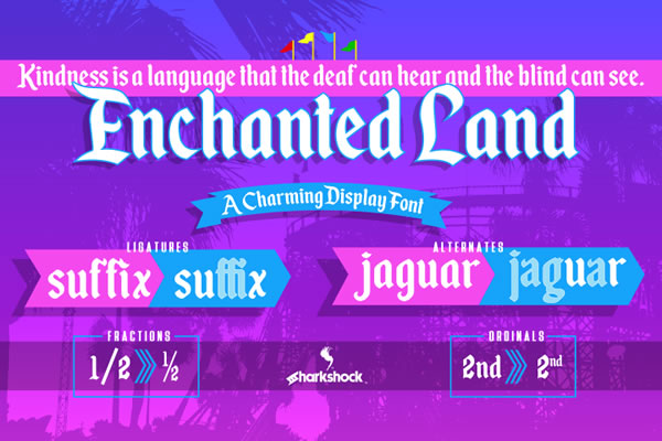 Enchanted Land Font for Web Design and Branding Projects