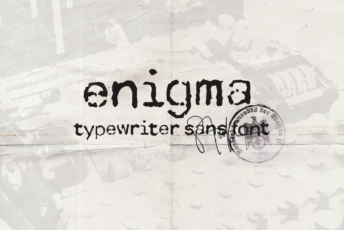 Enigma Typewriter Sans: A Font for Authentic Digital Branding