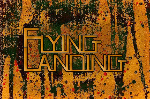 Flying Landing Font: A Bold Display Typeface for Creative Makers