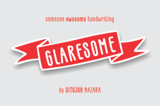 Glaresome Font: A Display Typeface for Creative Makers