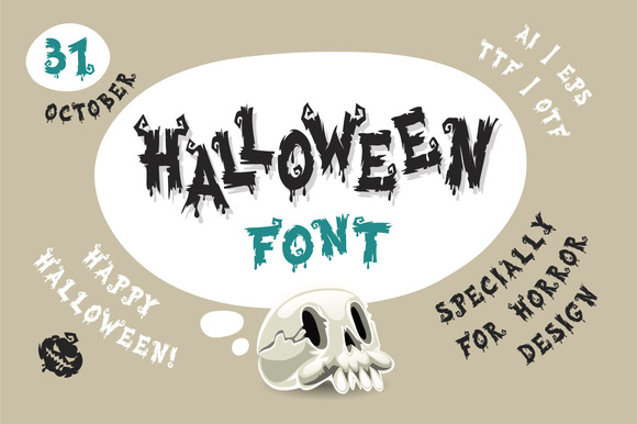 Halloween Font for Spooky Editorial Design