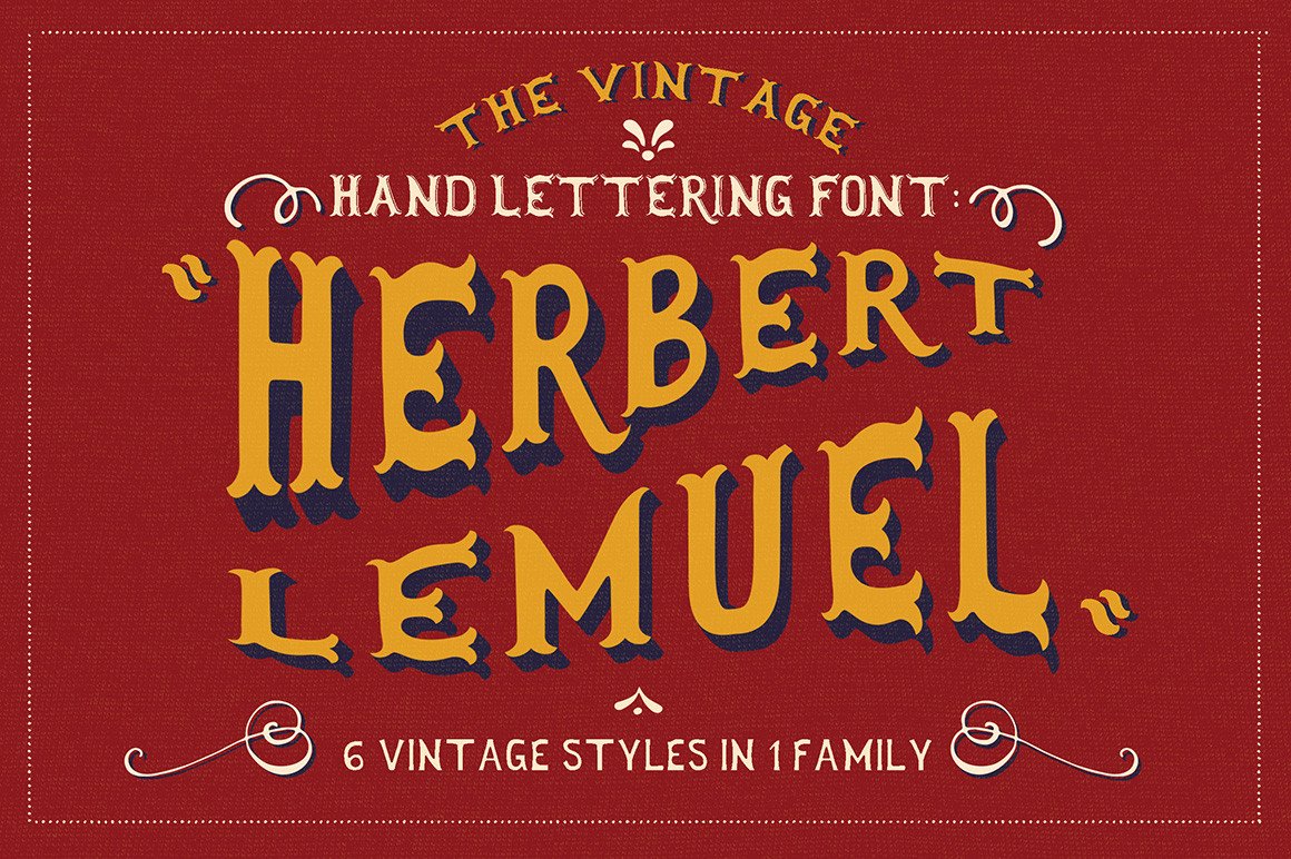 Herbert Lemuel Font Review: A Vintage Typeface for Creative Branding