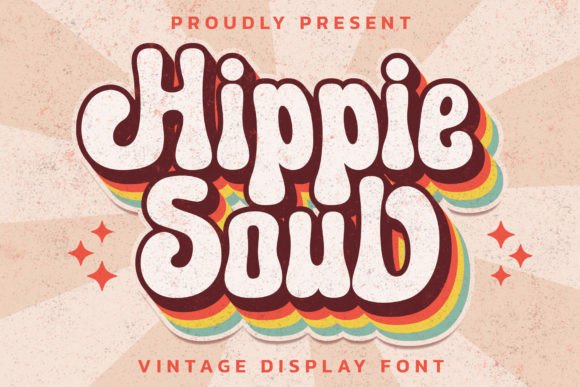 Hippie Soul: A Funky Display Font for Creative Makers