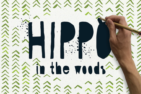 Hippo Font: A Wildly Creative Display Typeface for Digital Designers