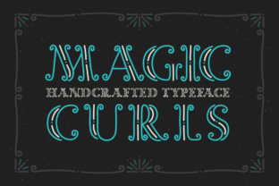 Magic Curls Font for Fantasy-Inspired Design Projects