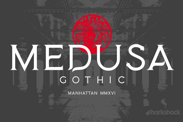Medusa Gothic Font for Branding and Display Design