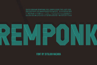 Remponk Font: A Display Typeface for Creative Makers