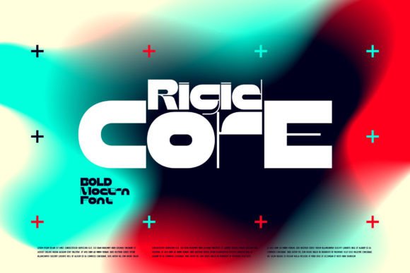 Rigid Core Typeface for Bold Craft and Commercial Design