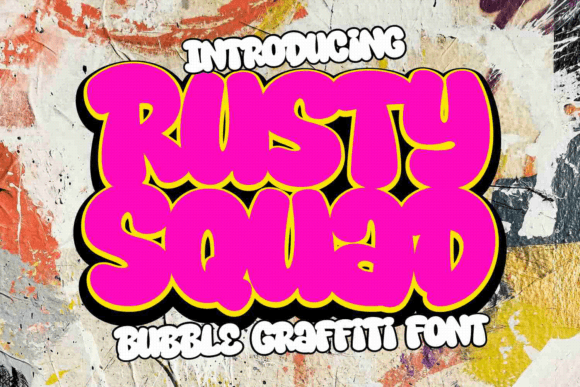 Rusty Squad Typeface for Bold Brand Identity Design