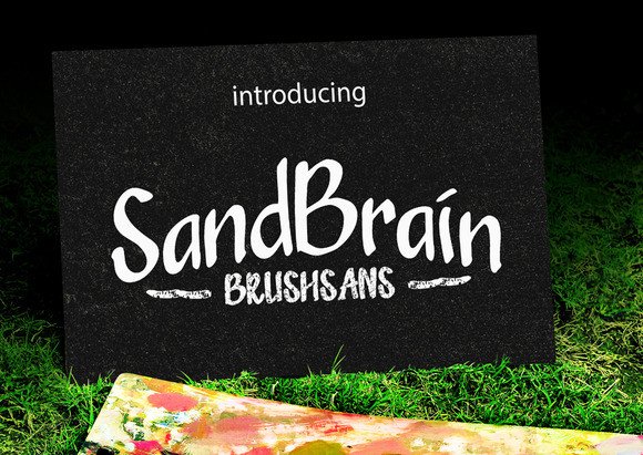 Sandbrain Family: A Handwritten Font for Makers and Merchants