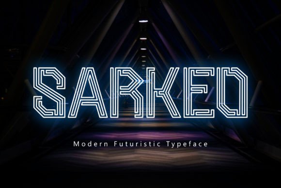 Sarkeo: The Futuristic Display Font for High-Impact Digital Campaigns