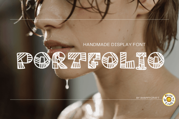 Stripey Handmade Font: A Cool Freehand Display Typeface for Branding
