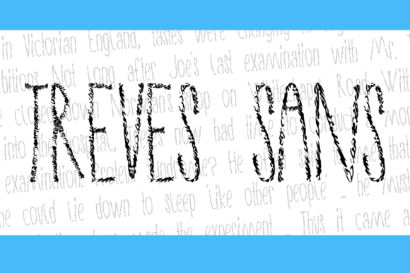 Treves Sans: A Handwritten Display Font for Editorial Design