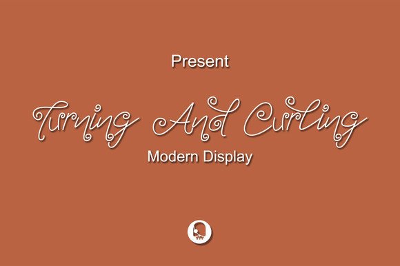 Turning and Curling: A Feminine Display Font for Editorial Design